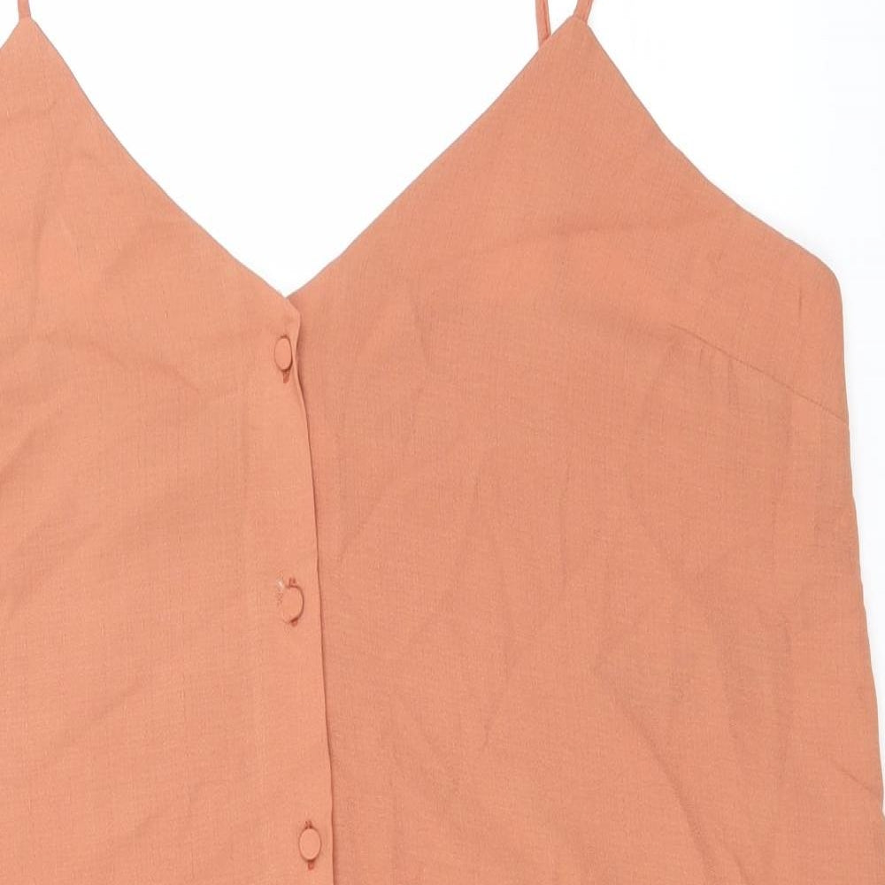 Primark Womens Brown  Polyester Tank Dress  Size 20  Off the Shoulder