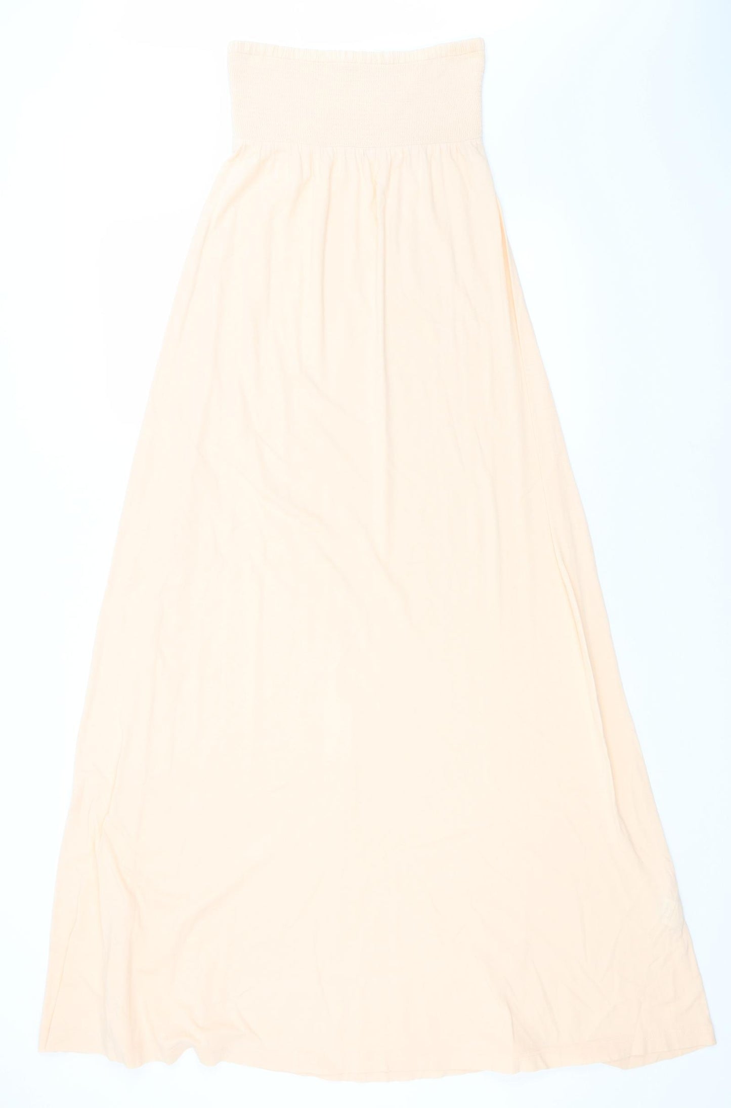 ASOS Womens Ivory  Cotton A-Line  Size 8  Off the Shoulder