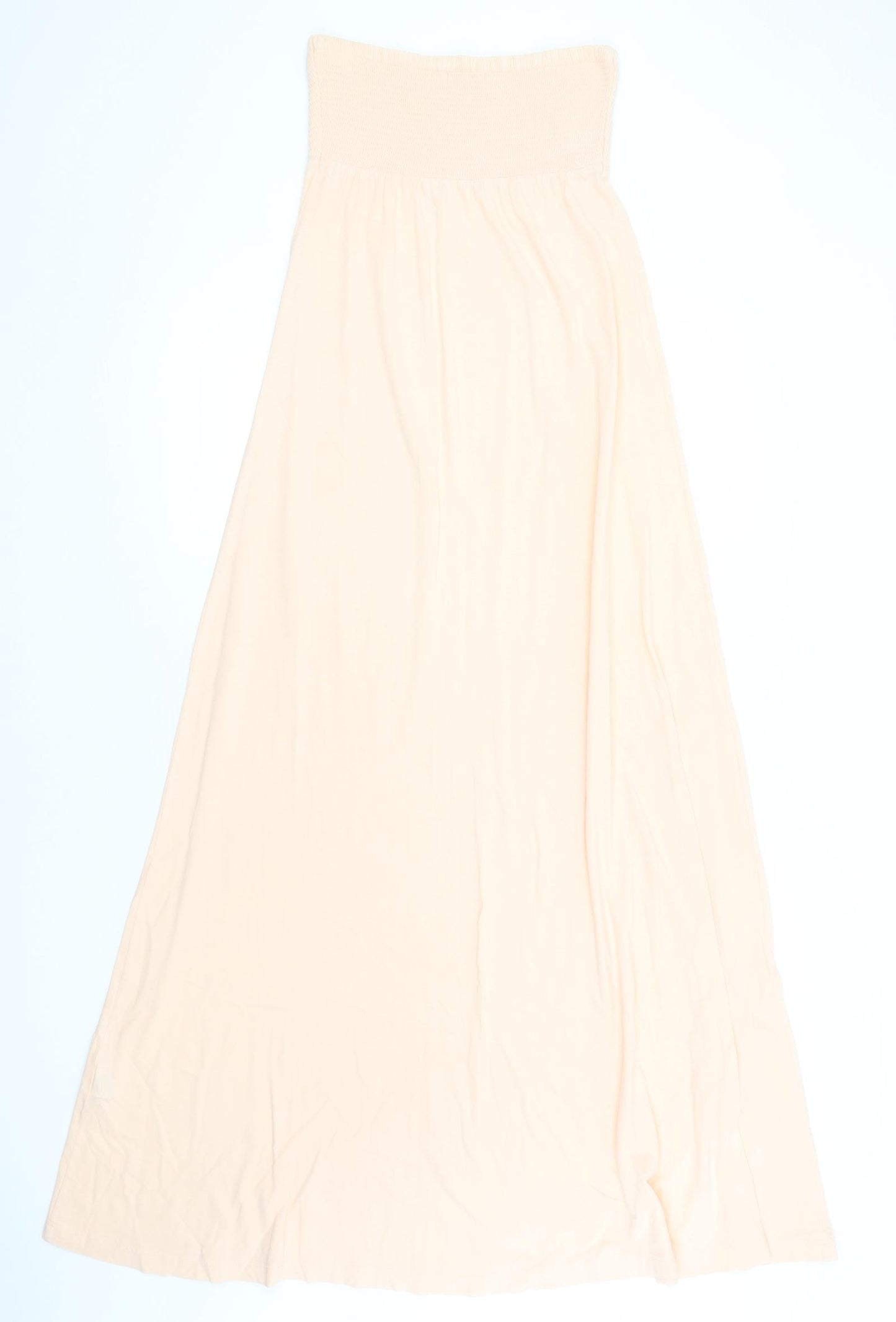 ASOS Womens Ivory  Cotton A-Line  Size 8  Off the Shoulder