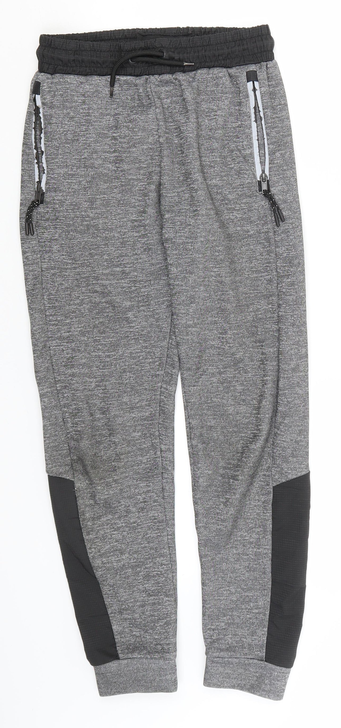 Primark Boys Grey  Polyester Sweatpants Trousers Size 11-12 Years  Regular