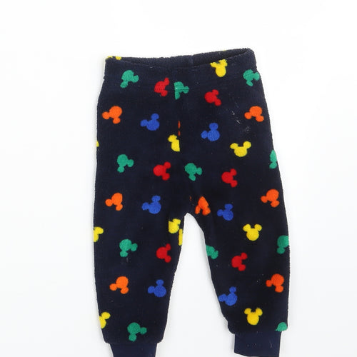 Primark Baby Multicoloured Animal Print 100% Polyester Jogger Leggings Size 9-12 Months   - Waist 16in; Inside  leg 8in