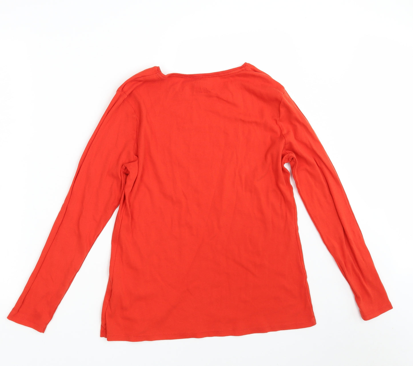 Papaya Womens Red  100% Cotton Basic T-Shirt Size 18 Round Neck