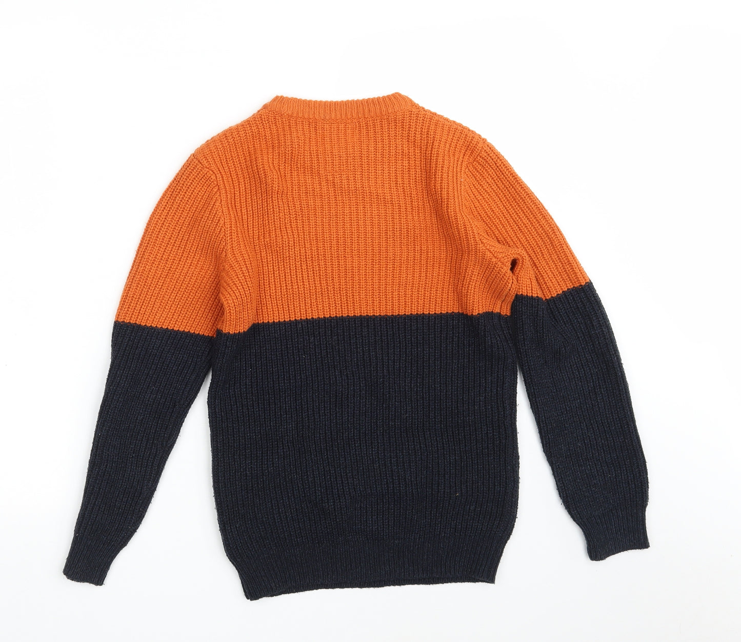 F&F Boys Multicoloured Round Neck  Acrylic Pullover Jumper Size 10-11 Years