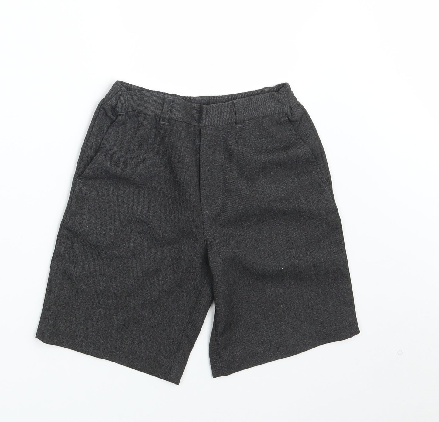 George Boys Grey  Polyester Bermuda Shorts Size 7-8 Years  Regular  - Waist 22in; Inside leg 7in