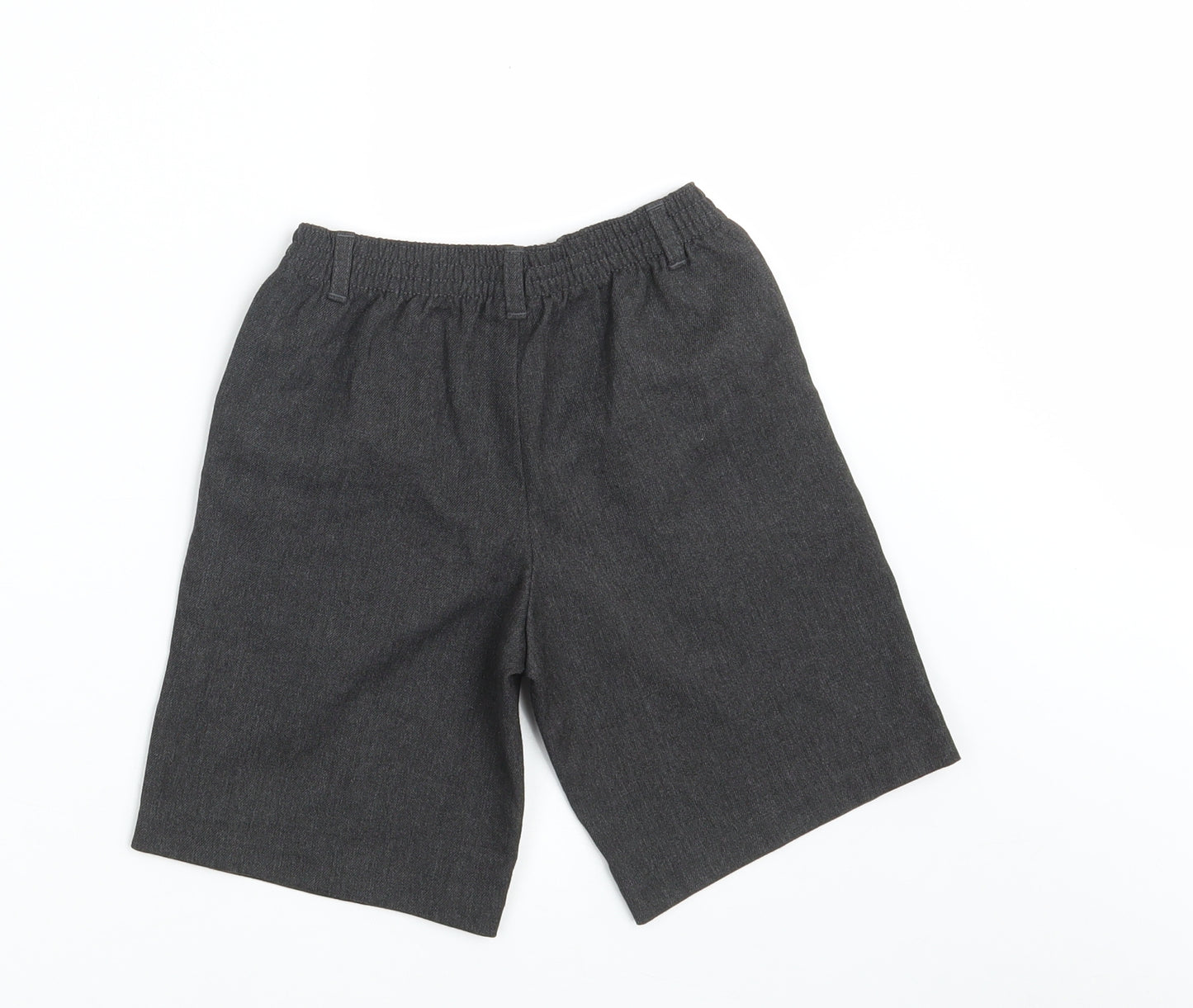 George Boys Grey  Polyester Bermuda Shorts Size 7-8 Years  Regular  - Waist 22in; Inside leg 7in