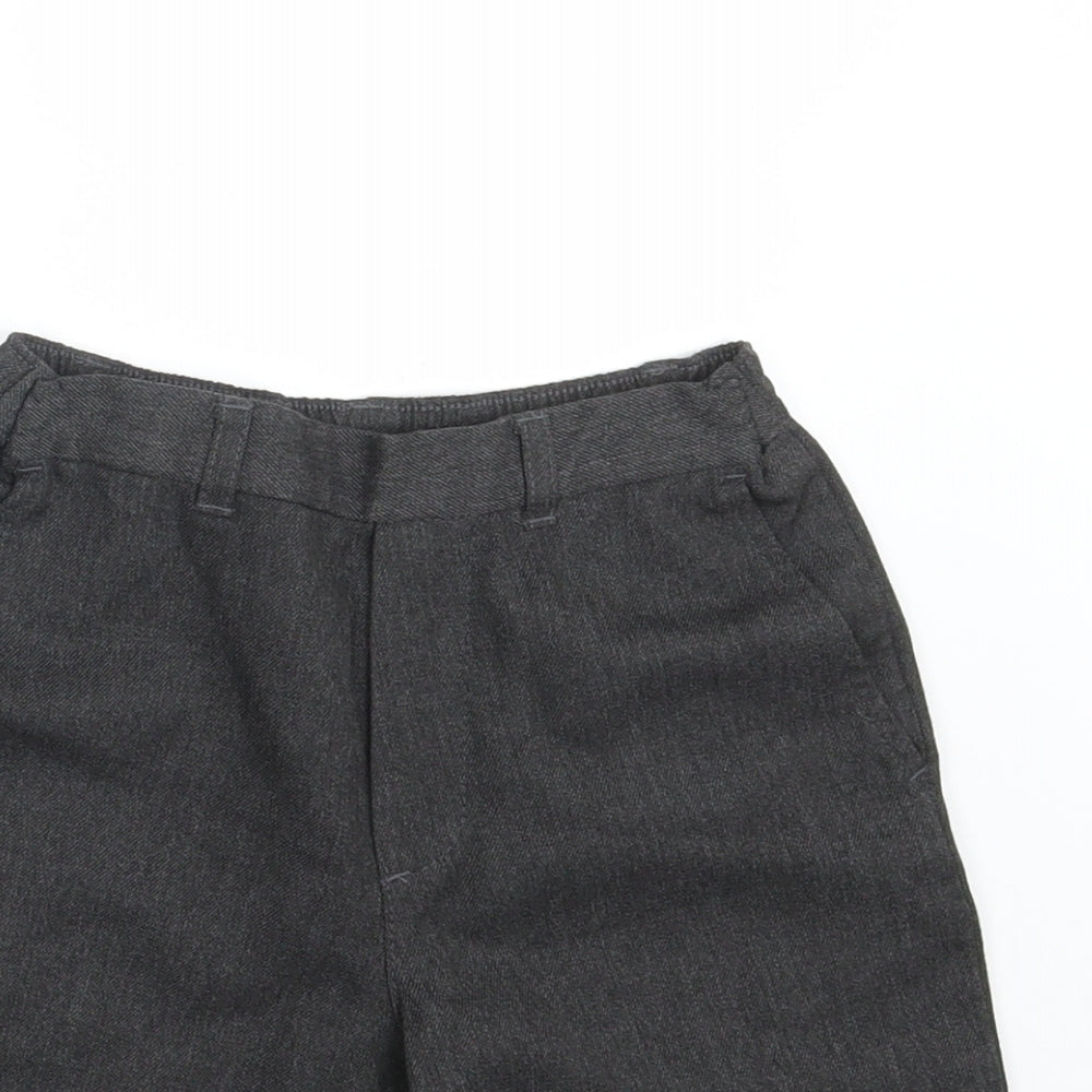 George Boys Grey  Polyester Bermuda Shorts Size 7-8 Years  Regular  - Waist 22in; Inside leg 7in