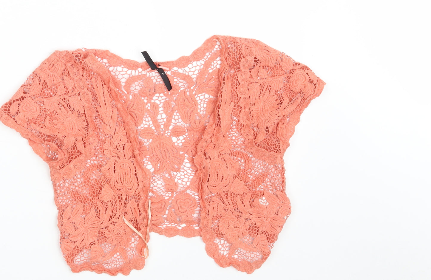 Atmosphere Womens Pink V-Neck Floral 100% Cotton Shrug Jumper Size S