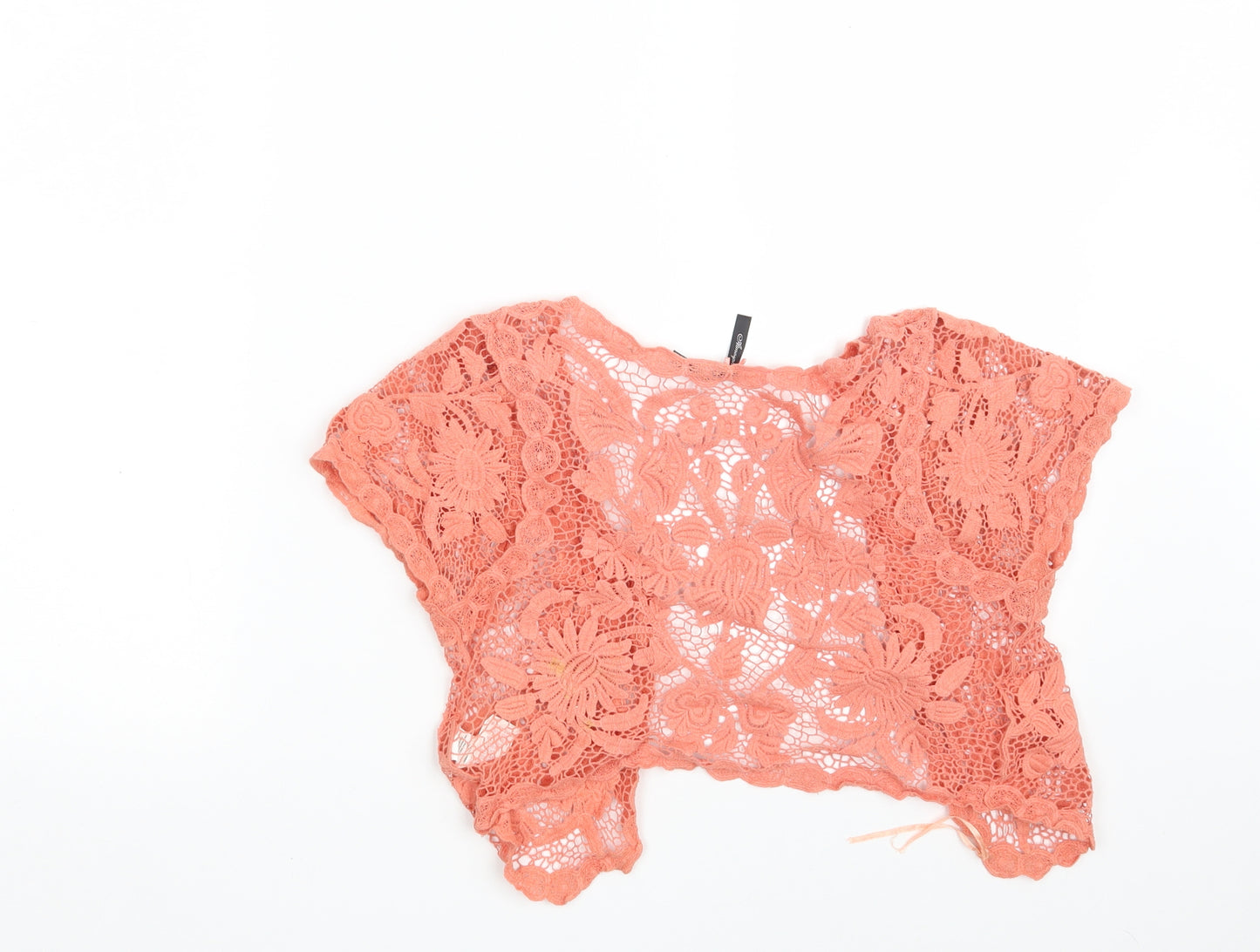 Atmosphere Womens Pink V-Neck Floral 100% Cotton Shrug Jumper Size S