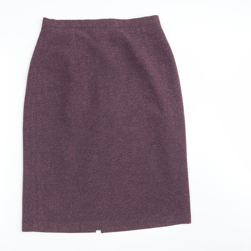 C . M .D Womens Pink  Rayon Straight & Pencil Skirt Size 14   Zip