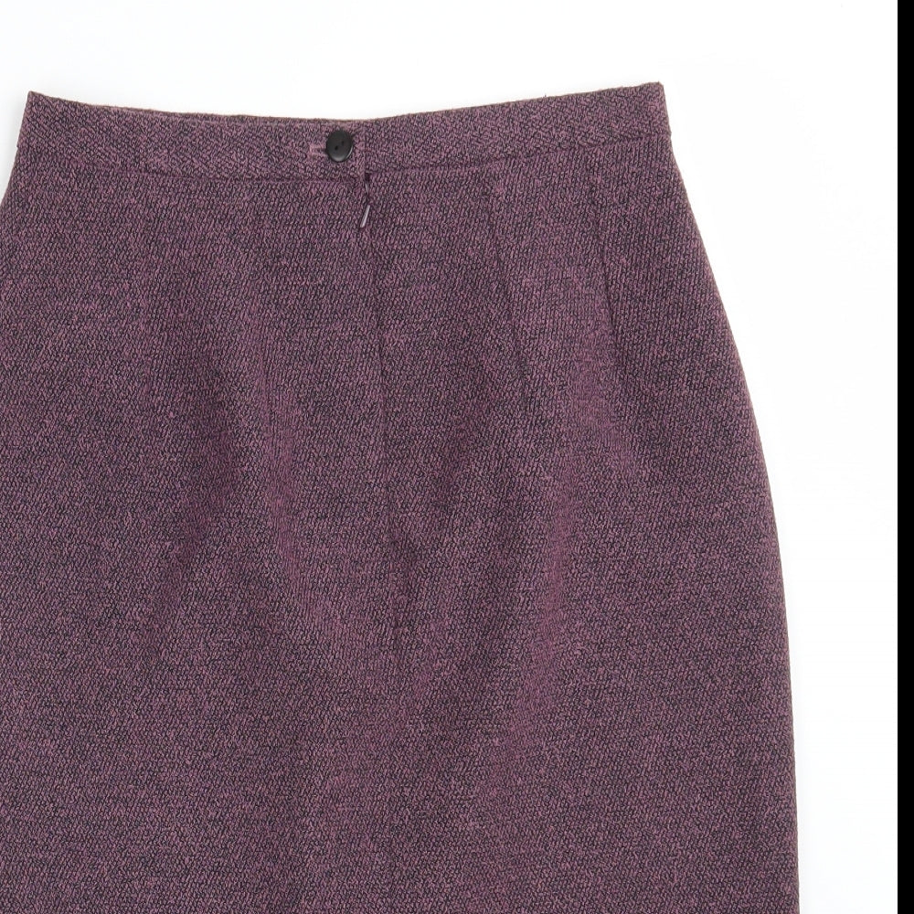 C . M .D Womens Pink  Rayon Straight & Pencil Skirt Size 14   Zip