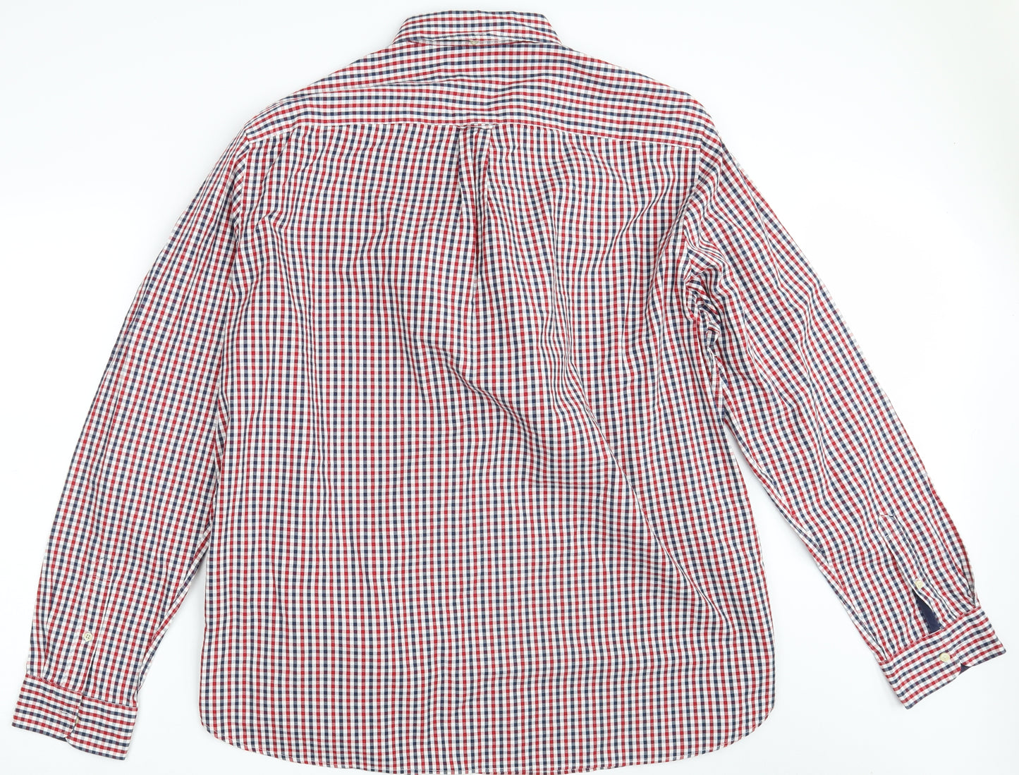NEXT Mens Multicoloured Check Cotton  Button-Up Size 3XL Collared Button - Oxford Shirt