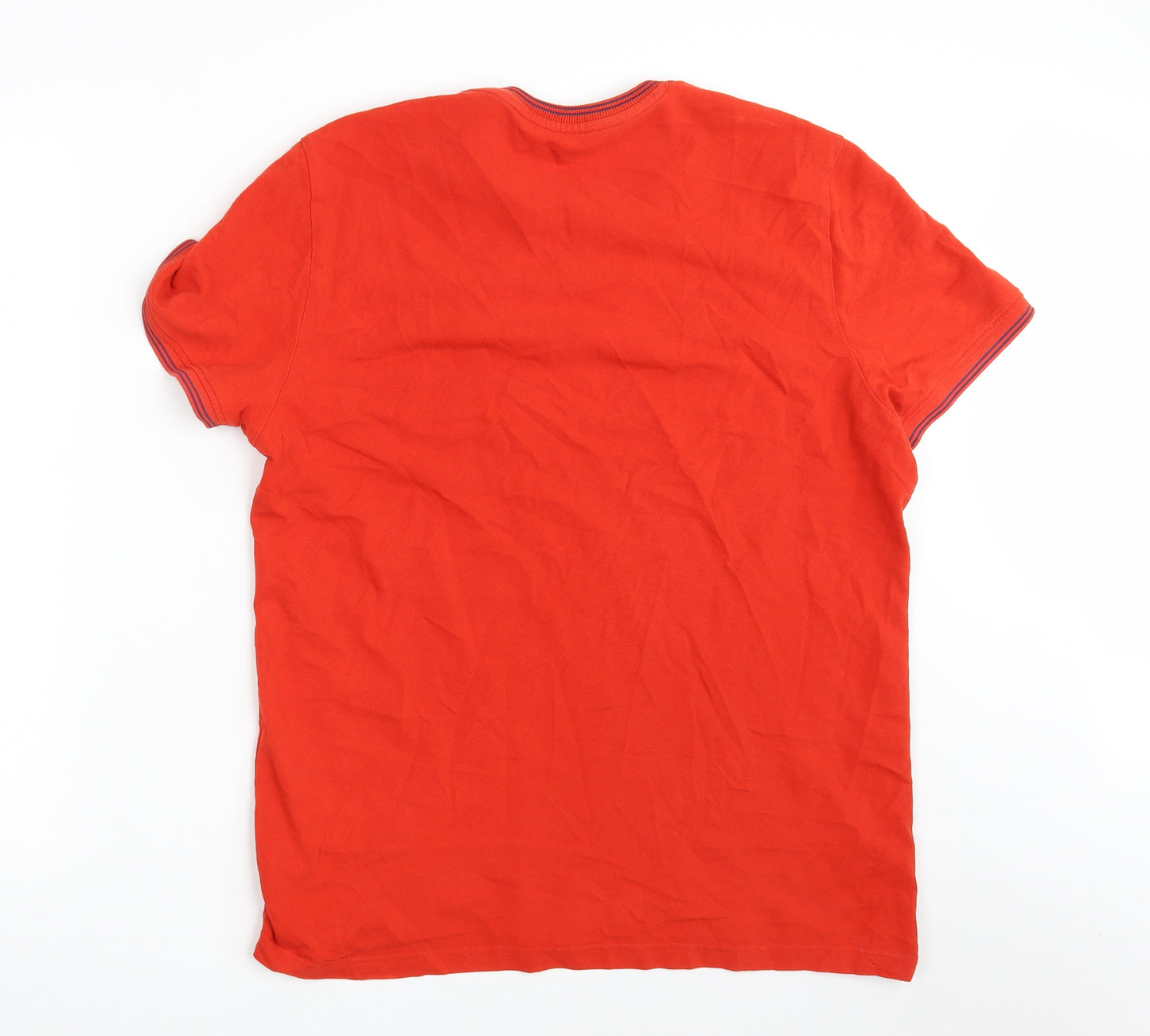F&F Mens Red  Cotton  T-Shirt Size L Round Neck