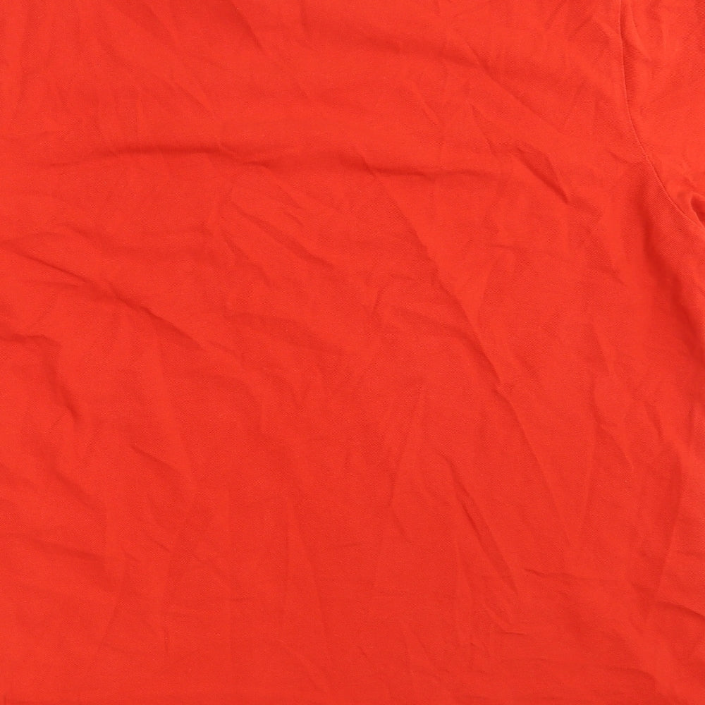 F&F Mens Red  Cotton  T-Shirt Size L Round Neck