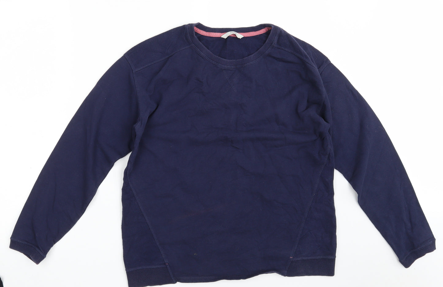 George Womens Blue  Cotton Pullover Sweatshirt Size 12