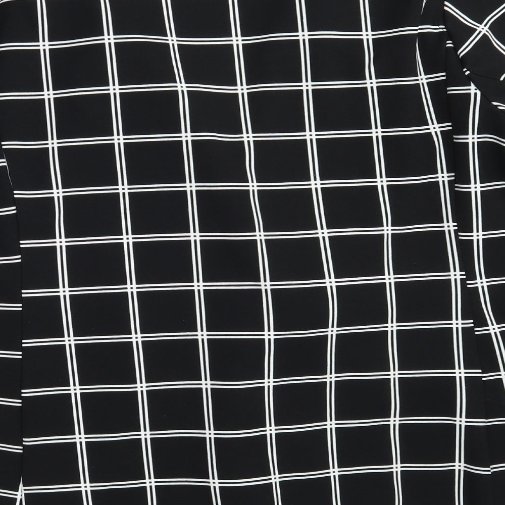 New Look Womens Black Check  Jacket Blazer Size 22