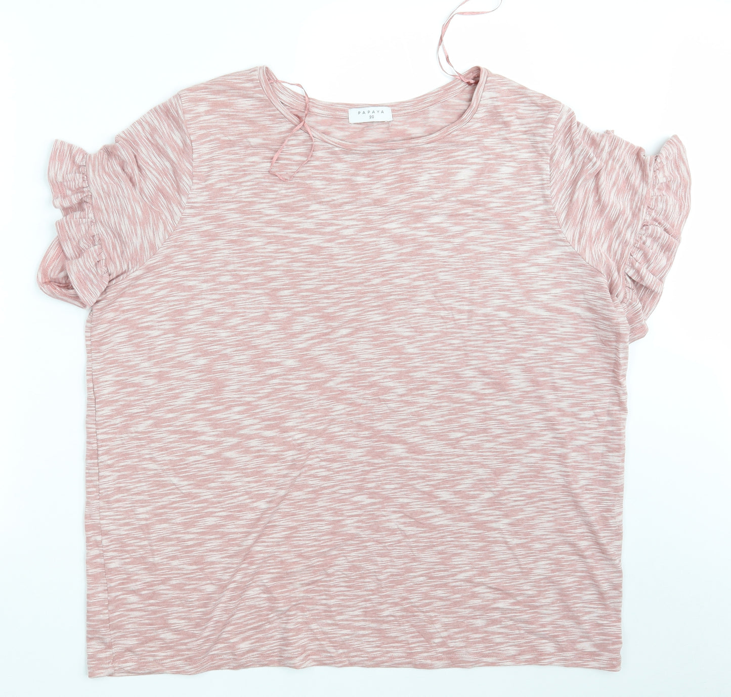 Papaya Womens Pink  Viscose Pullover Sweatshirt Size 20