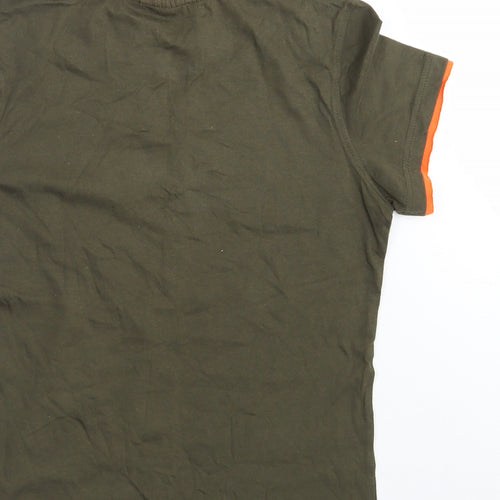 Guinness Womens Green  100% Cotton Basic T-Shirt Size 14 Round Neck