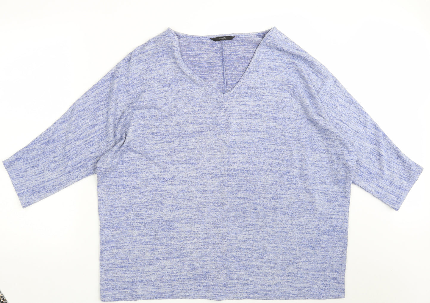 George Womens Blue  Polyester Pullover Sweatshirt Size XL