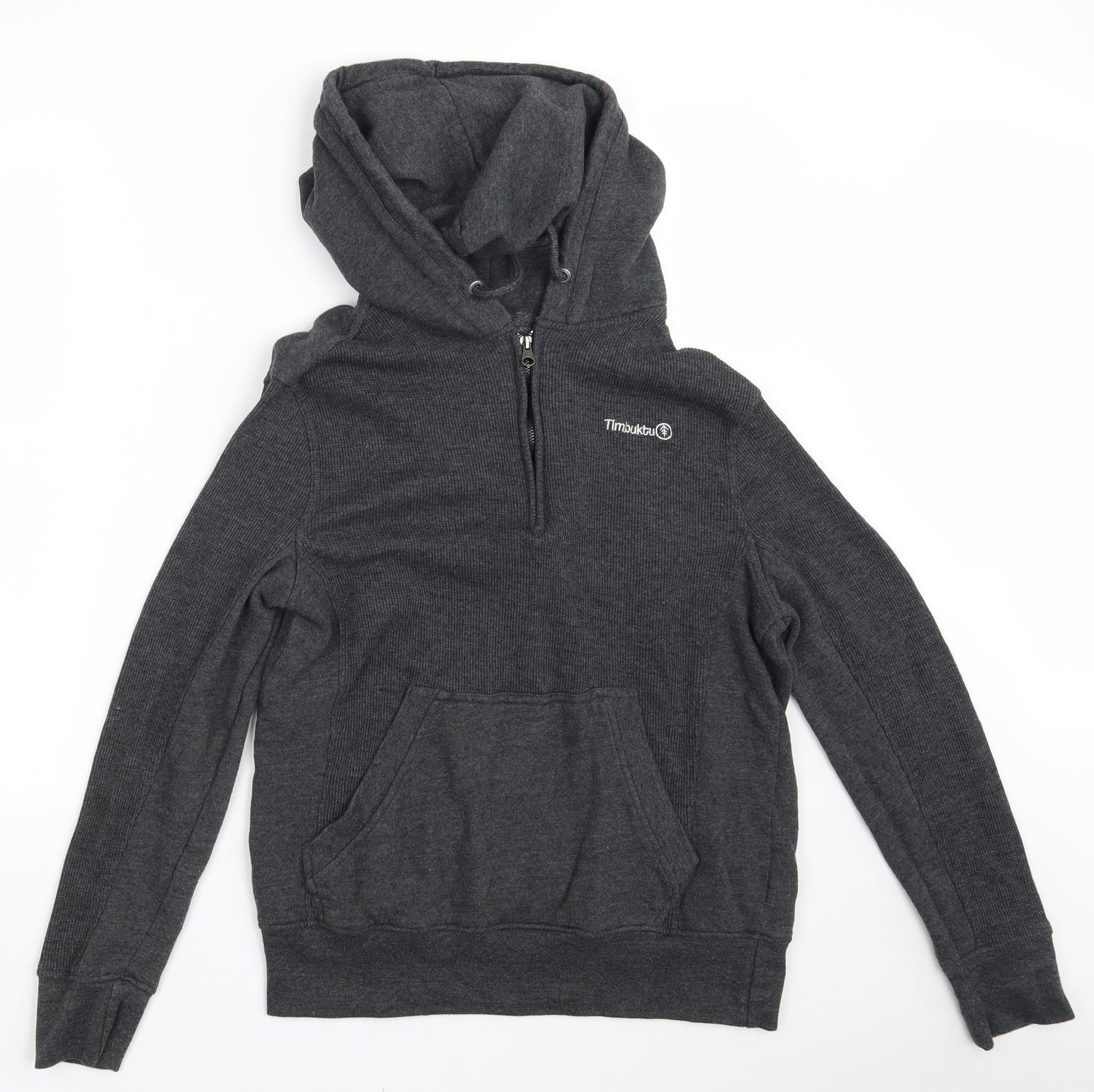 Timbuktu Mens Grey  Cotton Pullover Hoodie Size L
