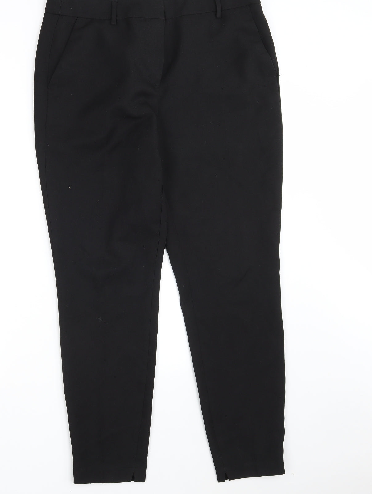 NEXT Womens Black  Polyester Chino Shorts Size 14 L3 in Regular Zip