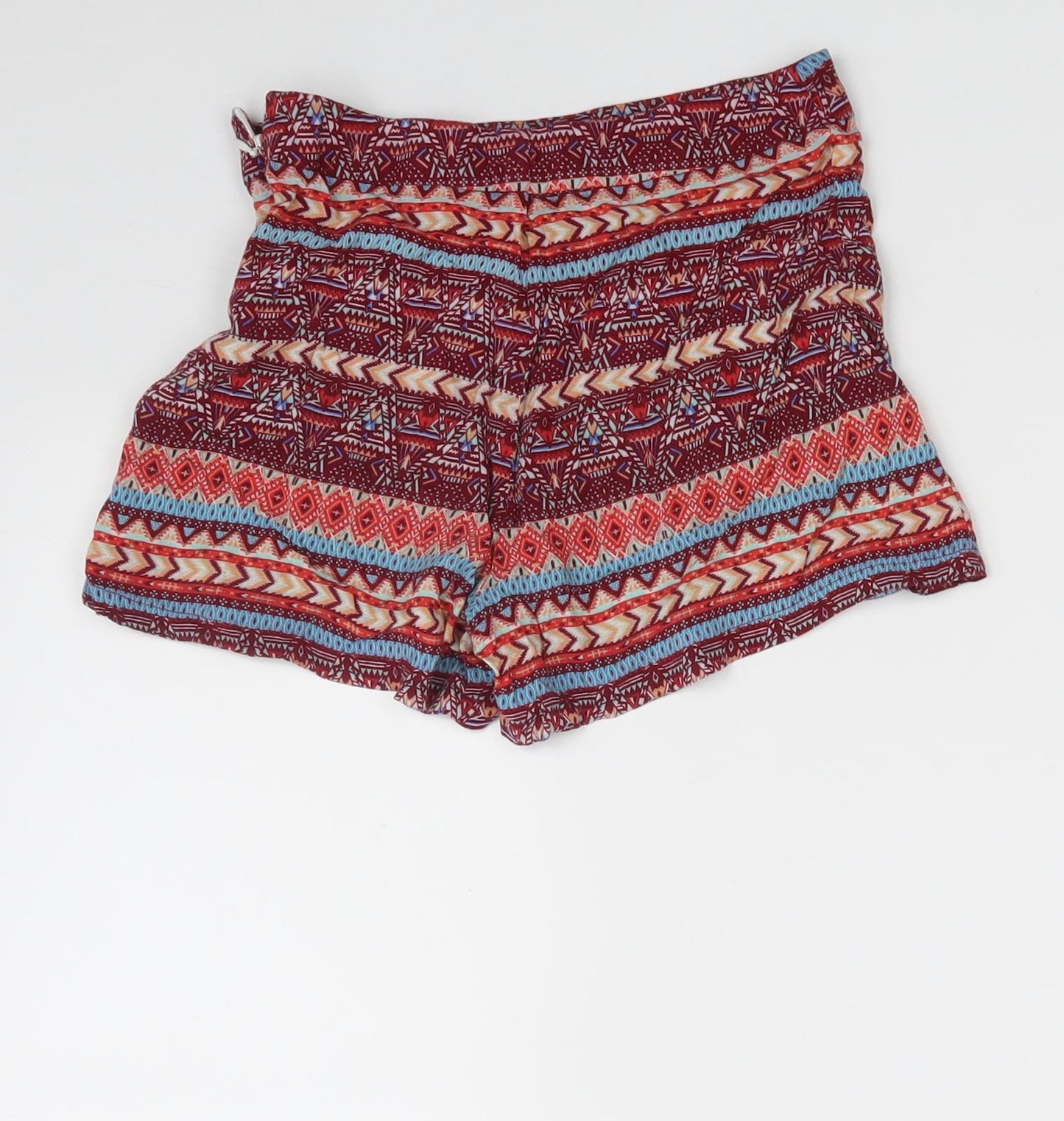 New Look Girls Multicoloured Floral Viscose Sweat Shorts Size 11 Years  Regular Zip