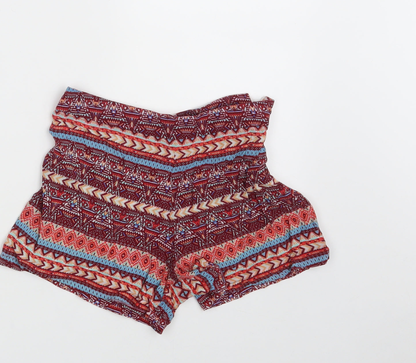 New Look Girls Multicoloured Floral Viscose Sweat Shorts Size 11 Years  Regular Zip