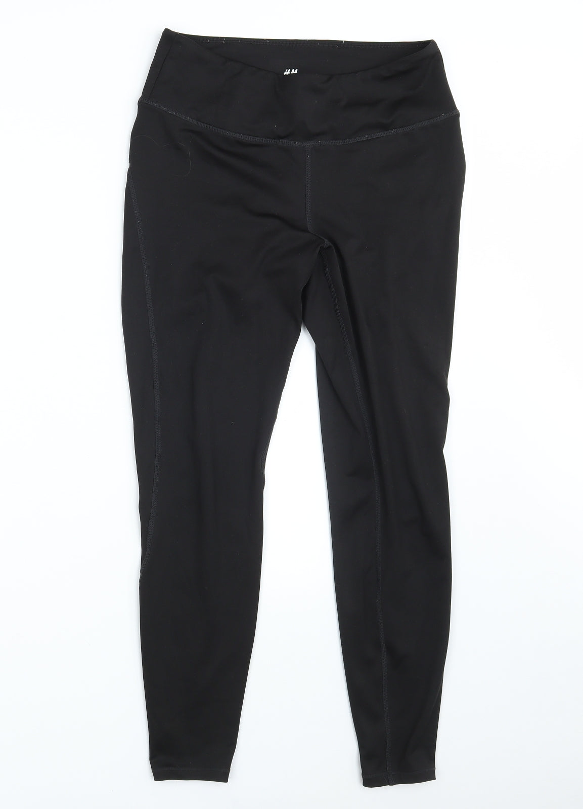H&M Womens Black  Polyester Compression Leggings Size M L25 in Athletic  - Sport