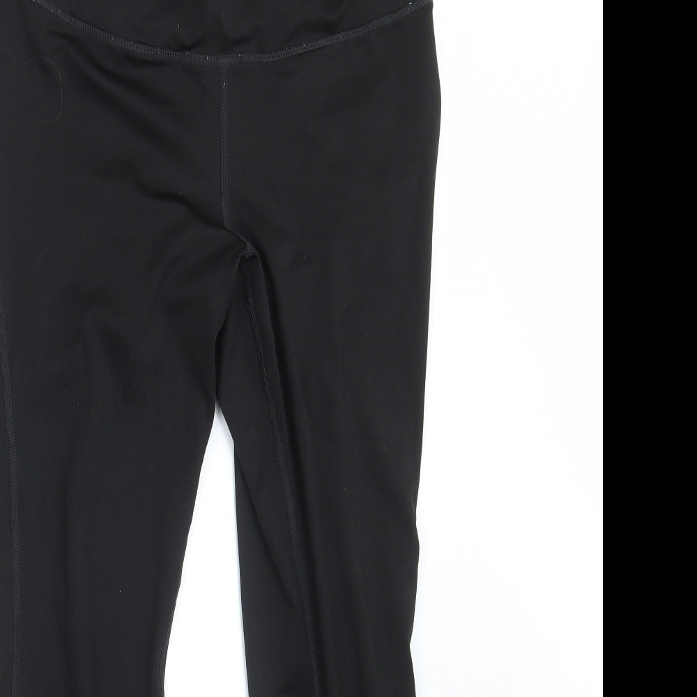 H&M Womens Black  Polyester Compression Leggings Size M L25 in Athletic  - Sport