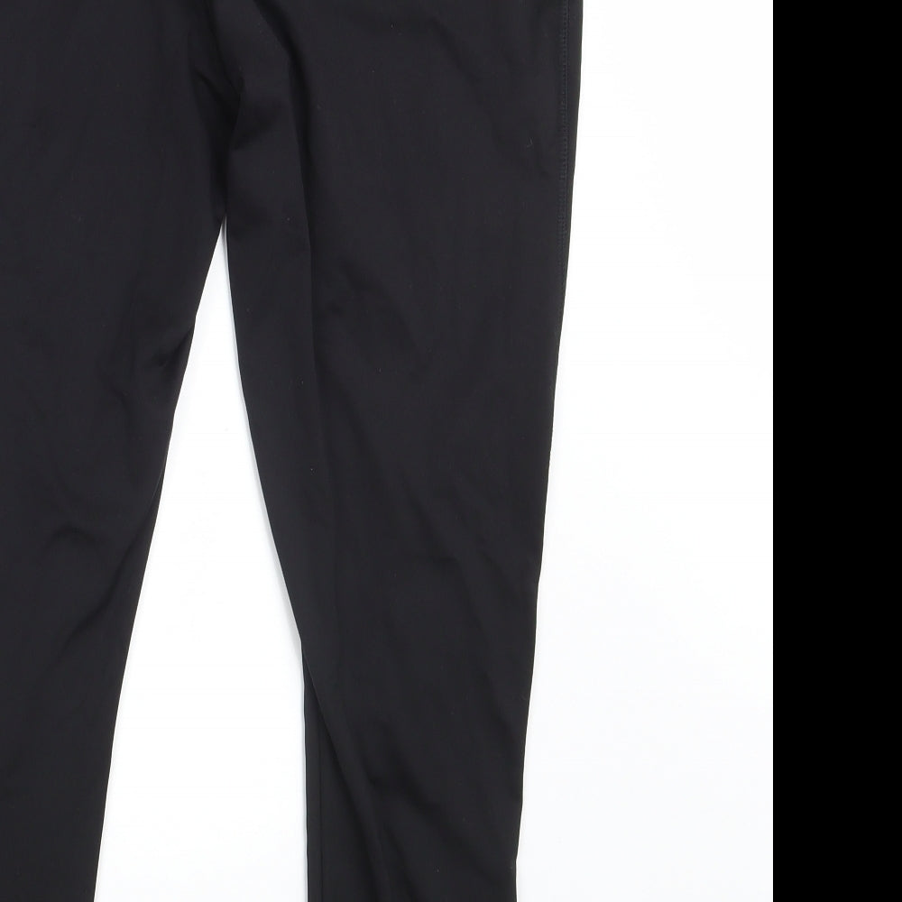 Souluxe Womens Black  Polyester Compression Leggings Size L L26 in Athletic  - Sport