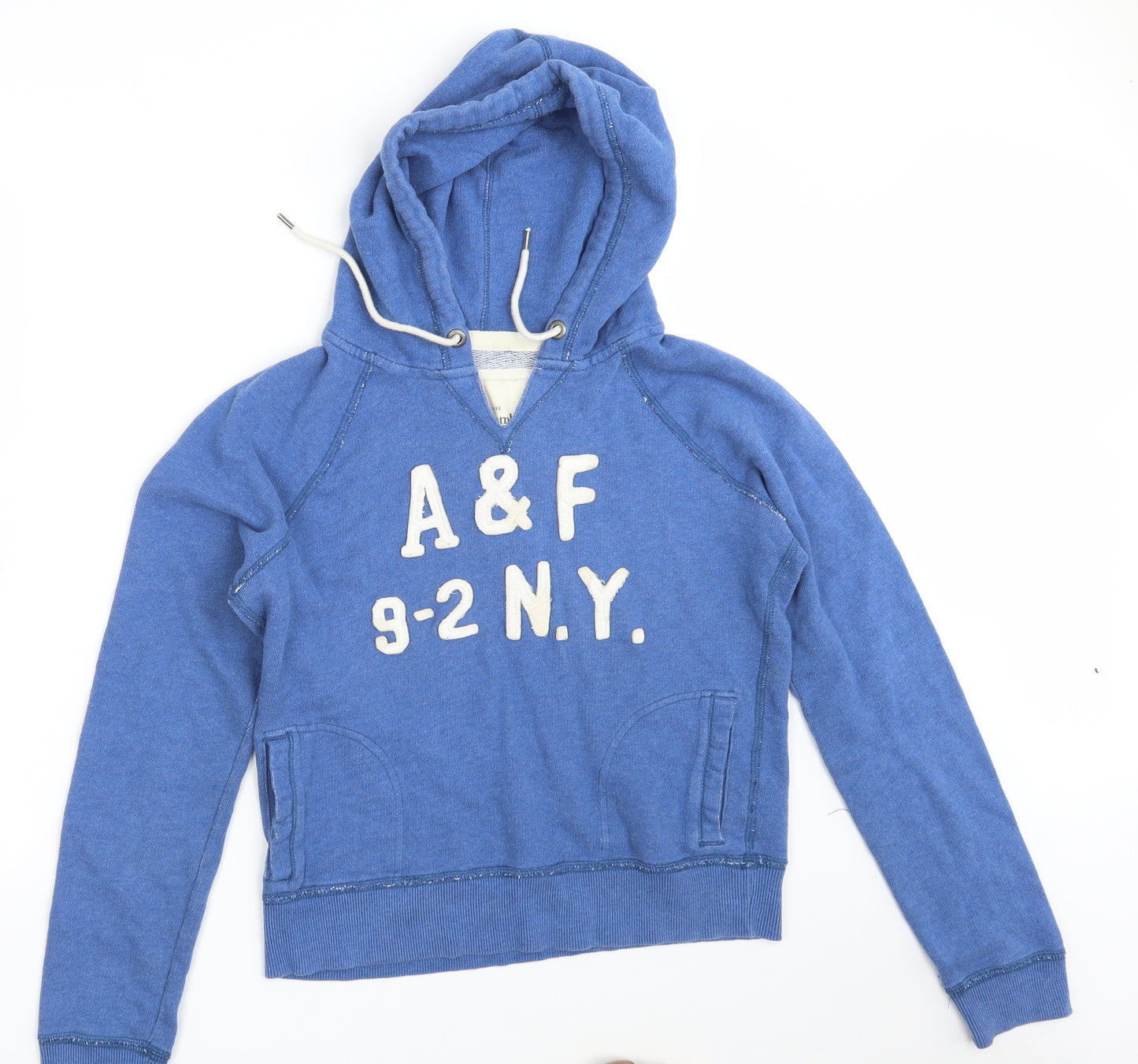 Abercrombie & Fitch Womens Blue  Cotton Pullover Hoodie Size L