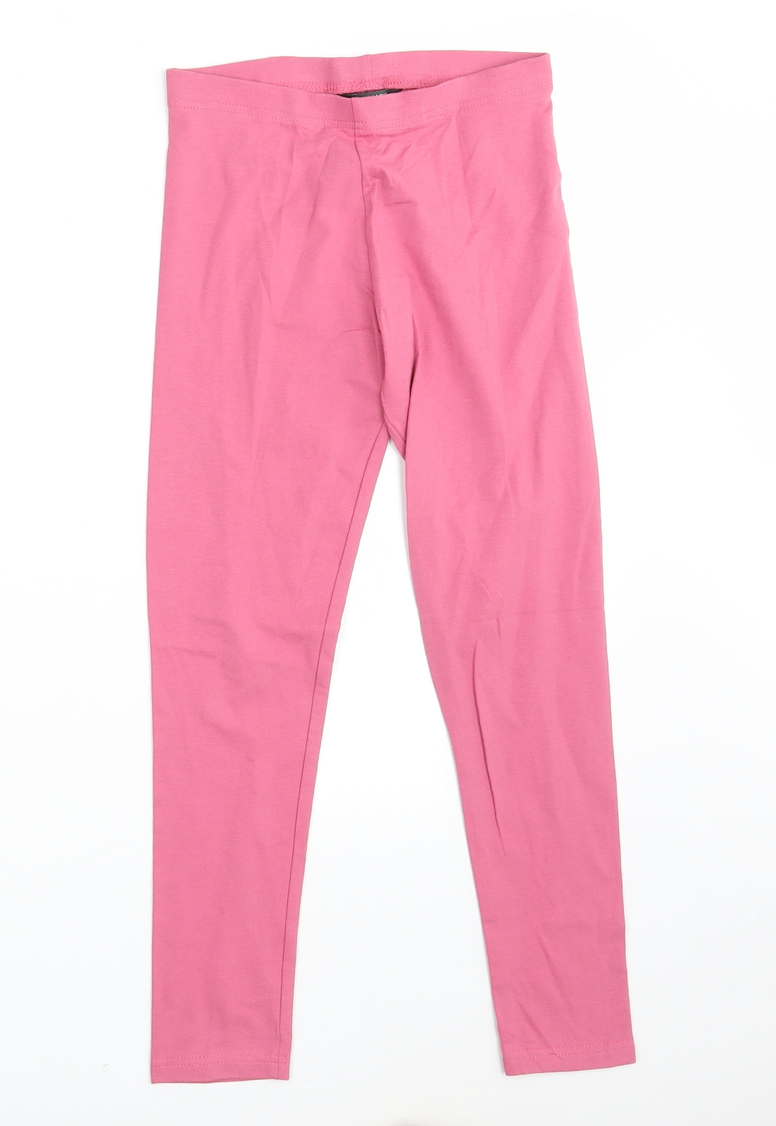 Primark Girls Pink  Cotton Jegging Trousers Size 10-11 Years L23 in Slim