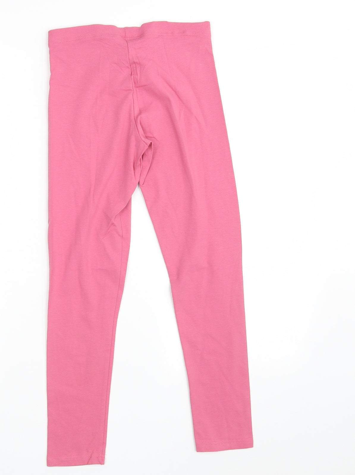 Primark Girls Pink  Cotton Jegging Trousers Size 10-11 Years L23 in Slim