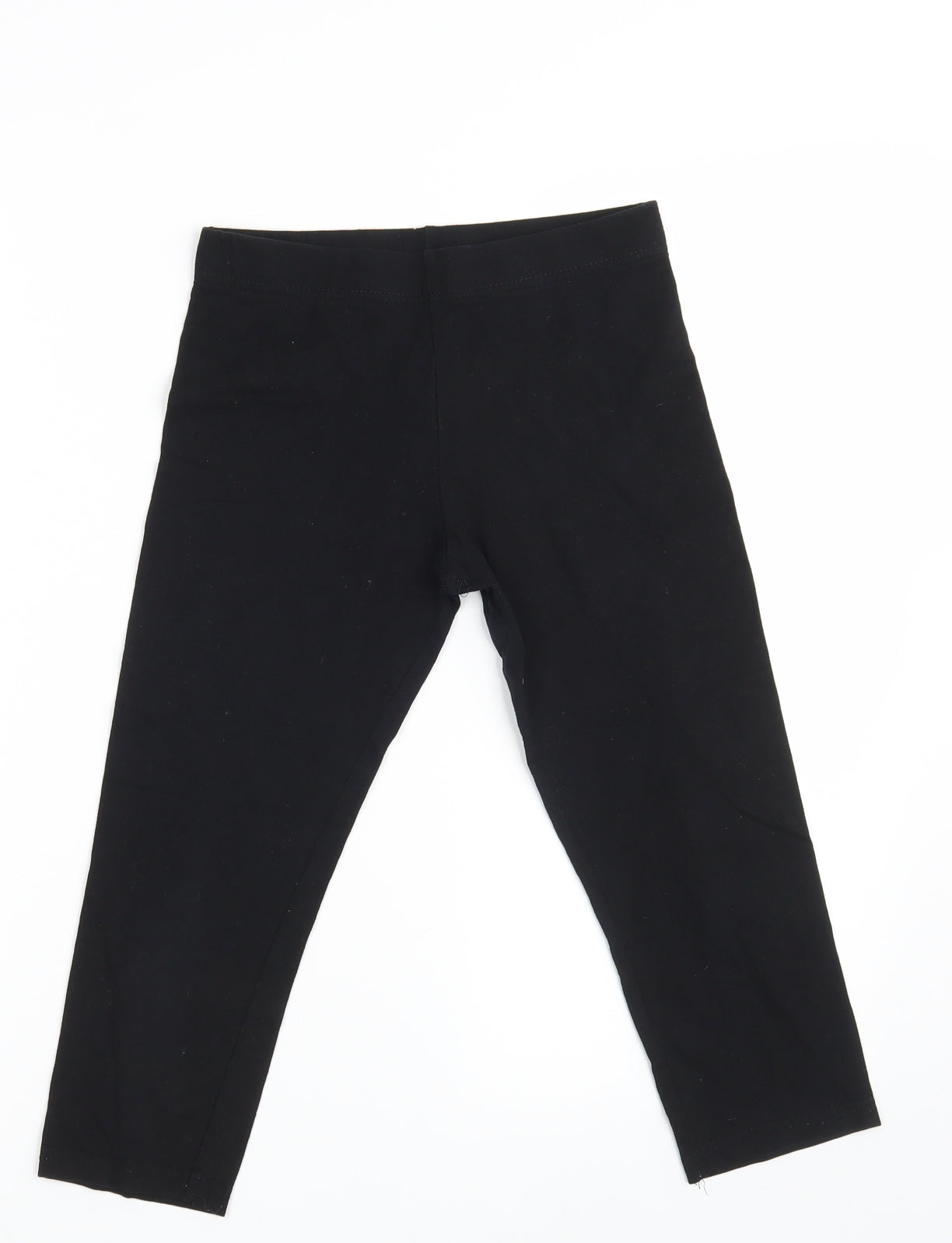 Primark Girls Black  Cotton Jegging Trousers Size 10-11 Years  Slim  - Inside Leg 16.5 Inches