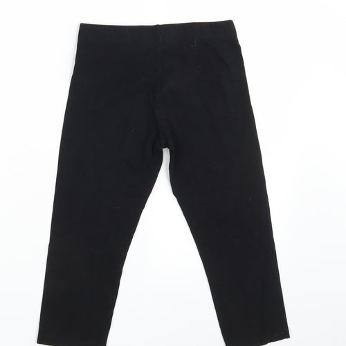 Primark Girls Black  Cotton Jegging Trousers Size 10-11 Years  Slim  - Inside Leg 16.5 Inches