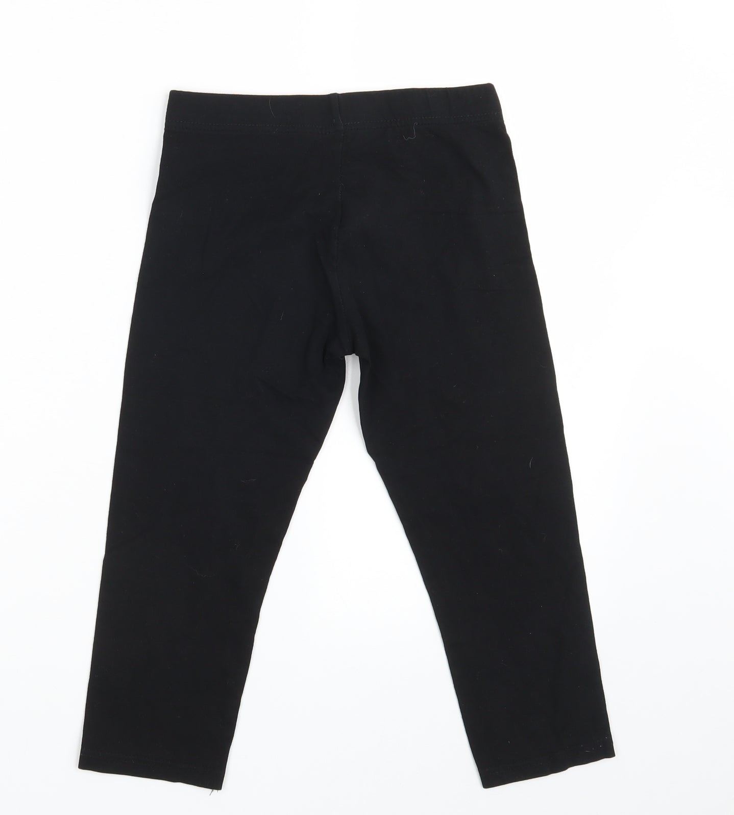 Primark Girls Black  Cotton Jegging Trousers Size 10-11 Years  Slim  - Inside Leg 16.5 Inches