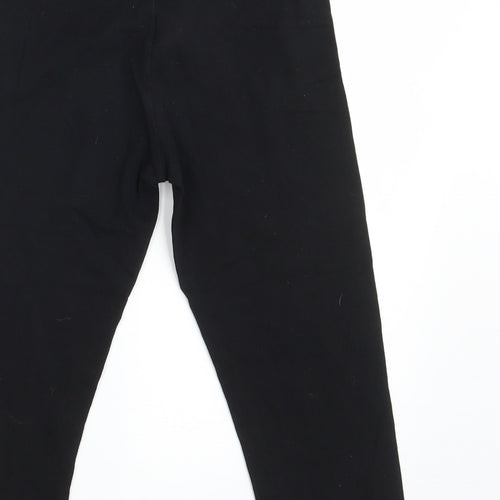 Primark Girls Black  Cotton Jegging Trousers Size 10-11 Years  Slim  - Inside Leg 16.5 Inches