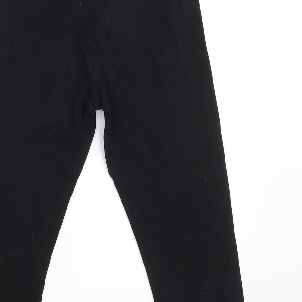 Primark Girls Black  Cotton Jegging Trousers Size 10-11 Years  Slim  - Inside Leg 16.5 Inches