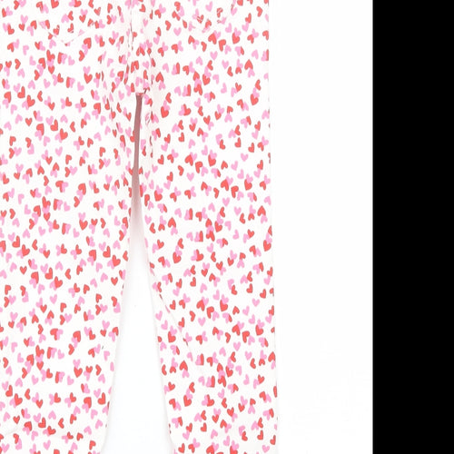 Frendz Girls Pink  Cotton Skinny Jeans Size 5-6 Years  Regular