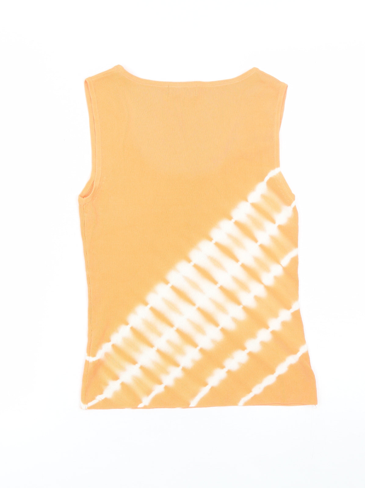 Sky Womens Orange  Polyester Basic Tank Size 10 Round Neck - Size 1