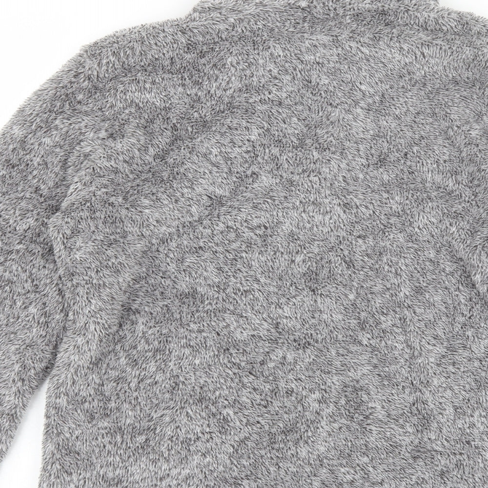 Primark Mens Grey Collared  Polyester Pullover Jumper Size L