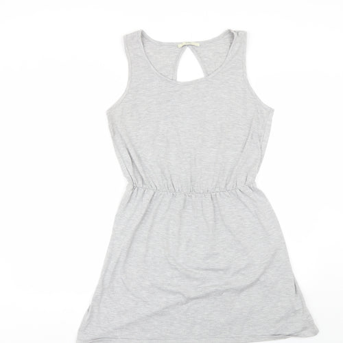 George Womens Grey  Polyester Shift  Size 14  Round Neck