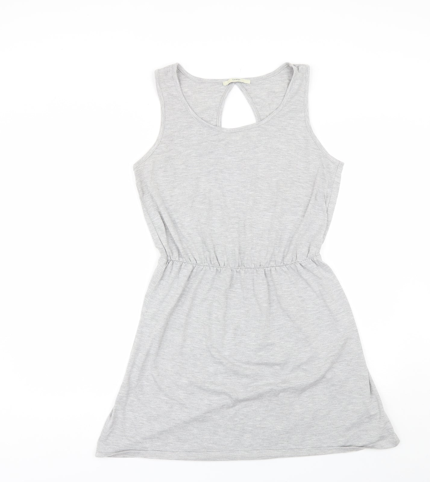 George Womens Grey  Polyester Shift  Size 14  Round Neck