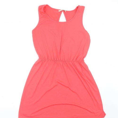 George Womens Pink  Polyester Shift  Size 14  Round Neck