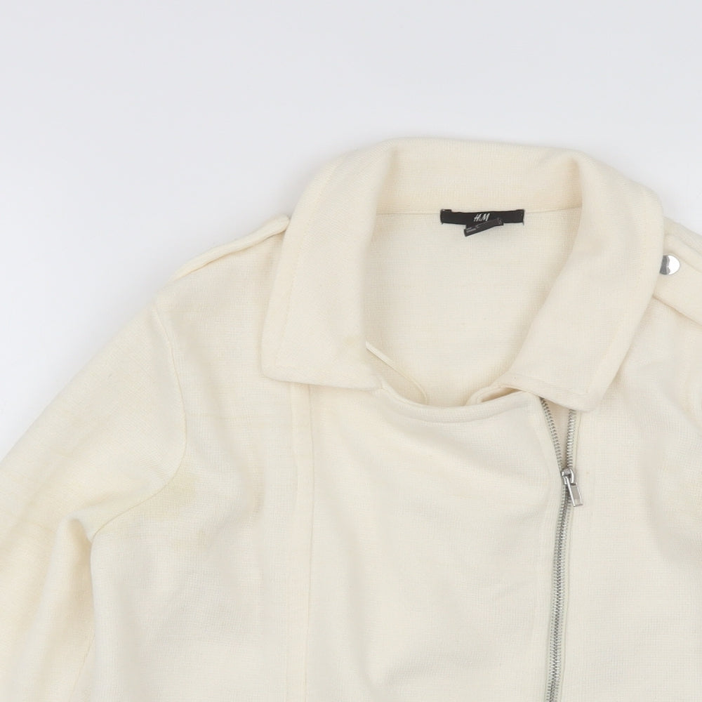 H&M Womens Ivory   Jacket  Size L