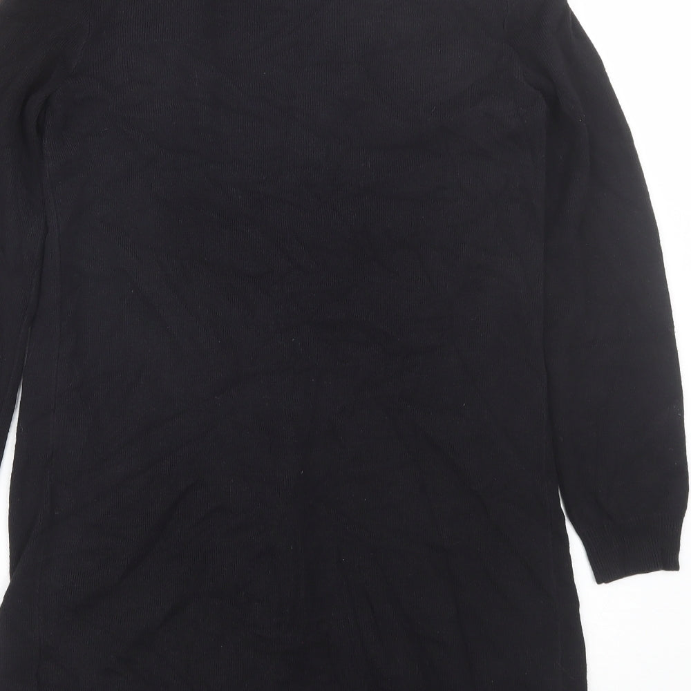 Marks and Spencer Womens Black V-Neck  Viscose Cardigan Jumper Size S