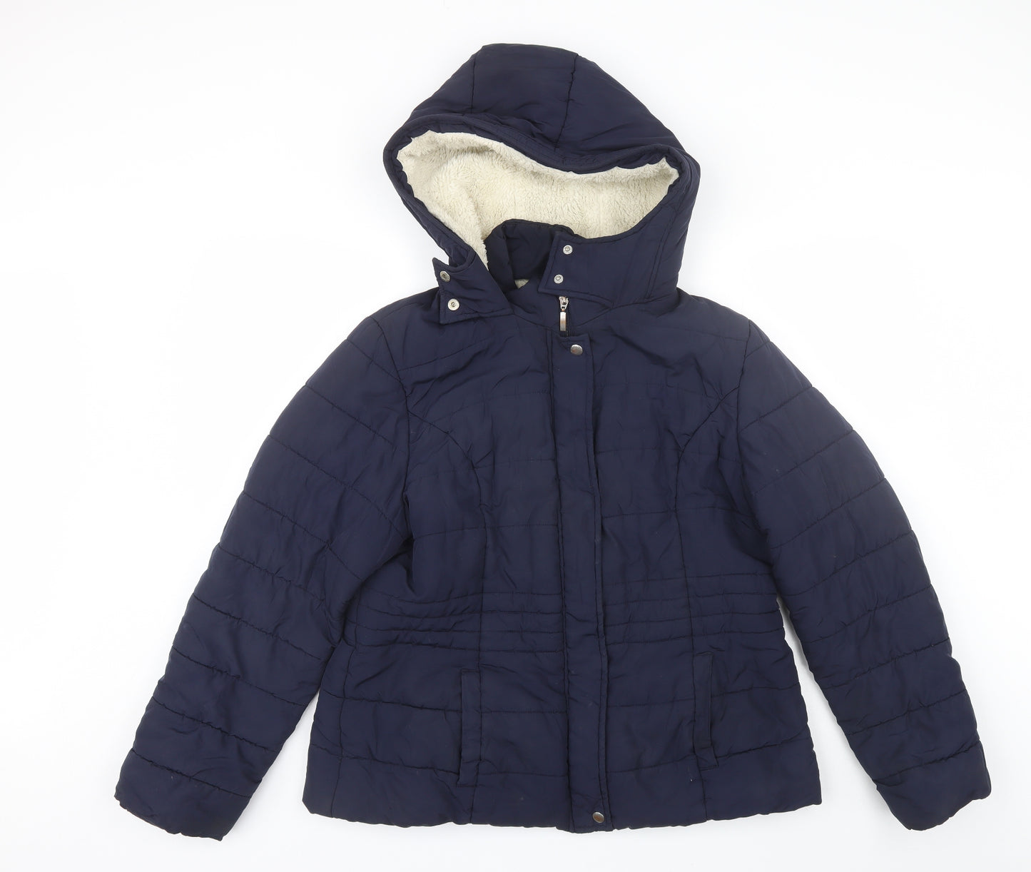 Peacocks Womens Blue   Parka Jacket Size 18