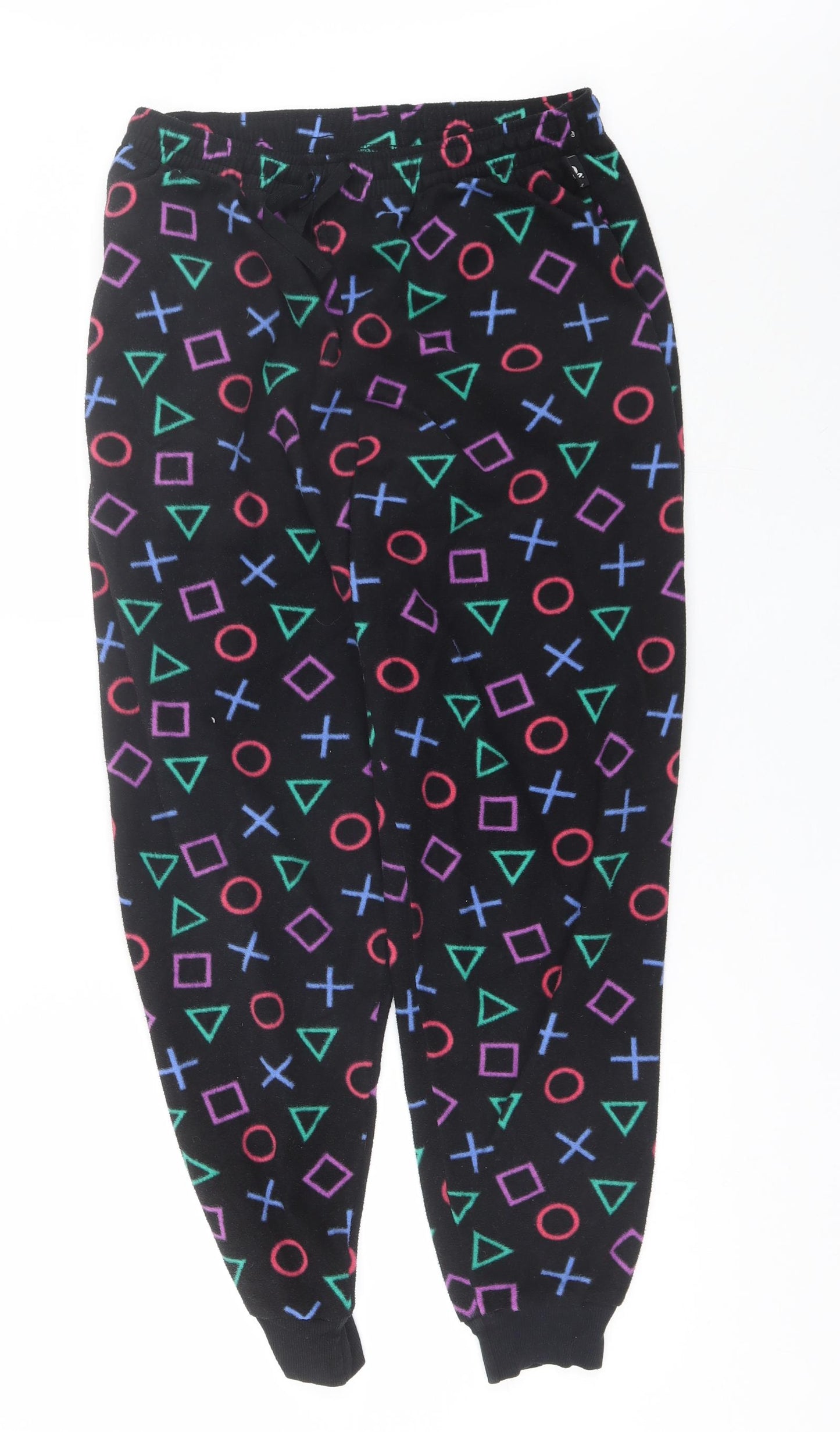 George Mens Black  Polyester  Pyjama Pants Size M   - Playstation