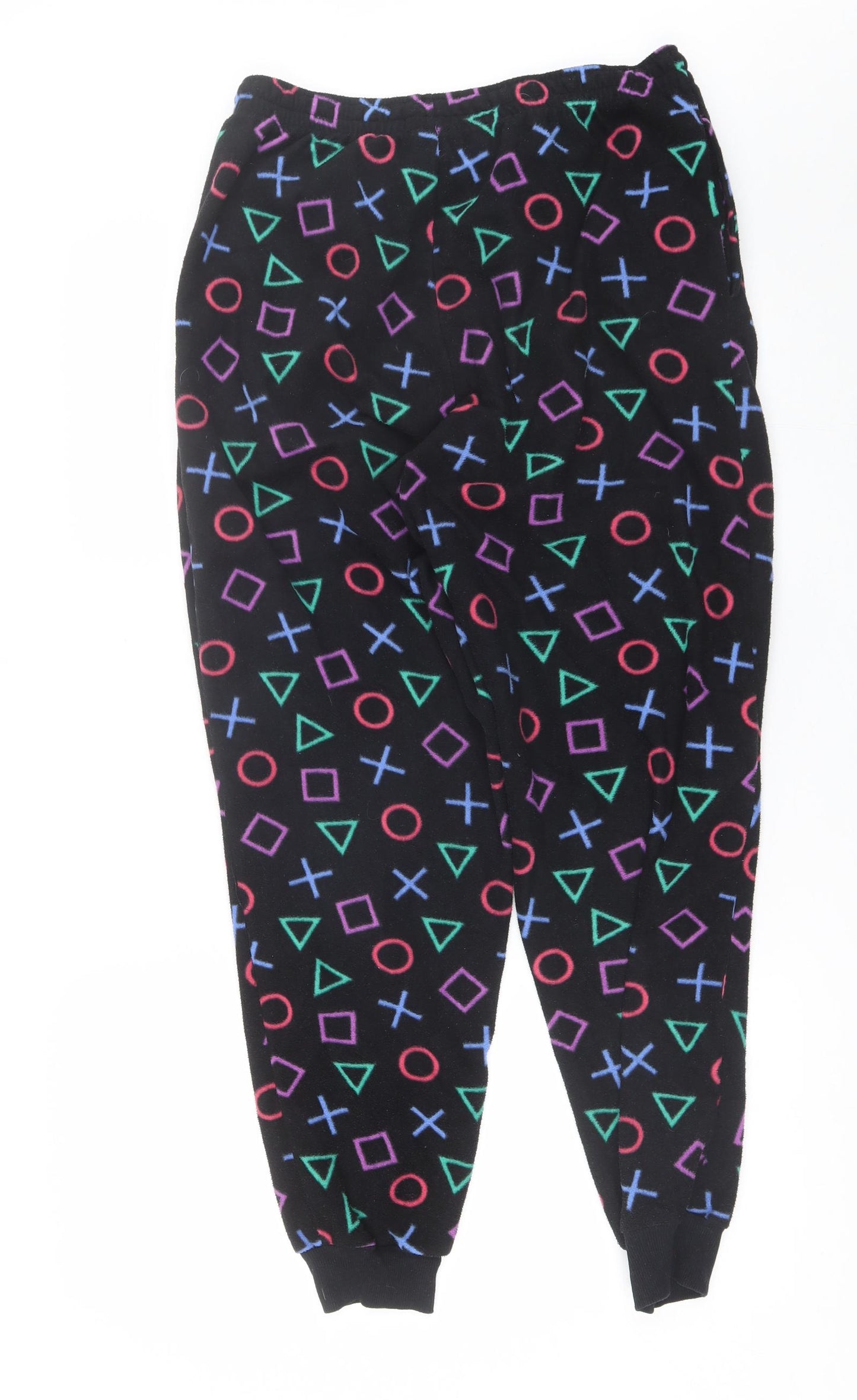 George Mens Black  Polyester  Pyjama Pants Size M   - Playstation