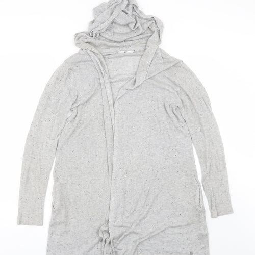 AJC Womens Grey V-Neck  Viscose Cardigan Jumper Size 14