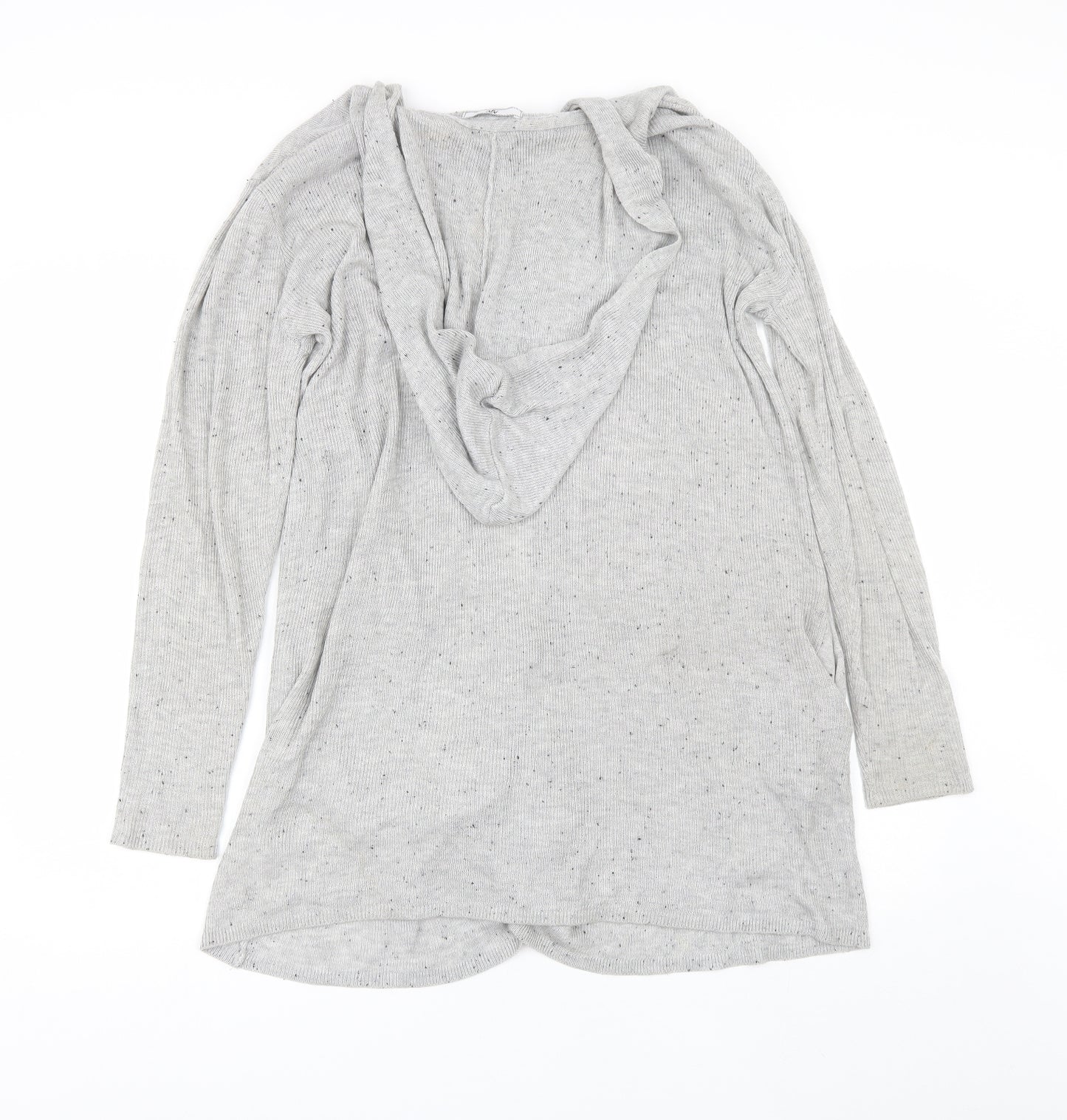 AJC Womens Grey V-Neck  Viscose Cardigan Jumper Size 14